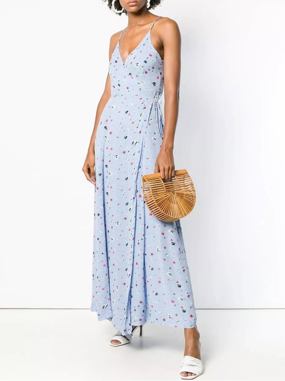 GANNI Dainty Georgette Strap Dress